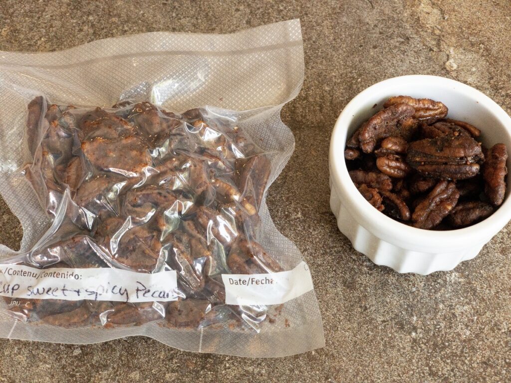 Storing Candied Spiced Pecans